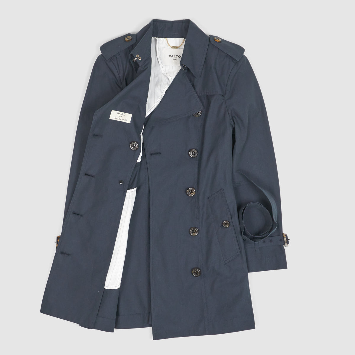 Palto Ladies Double-Breasted Trench Coat