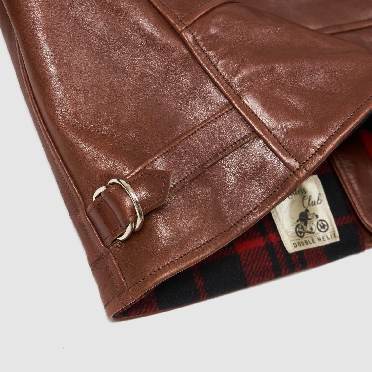 Double Helix D-Pocket Frisco Horsehide  Leather Jacket