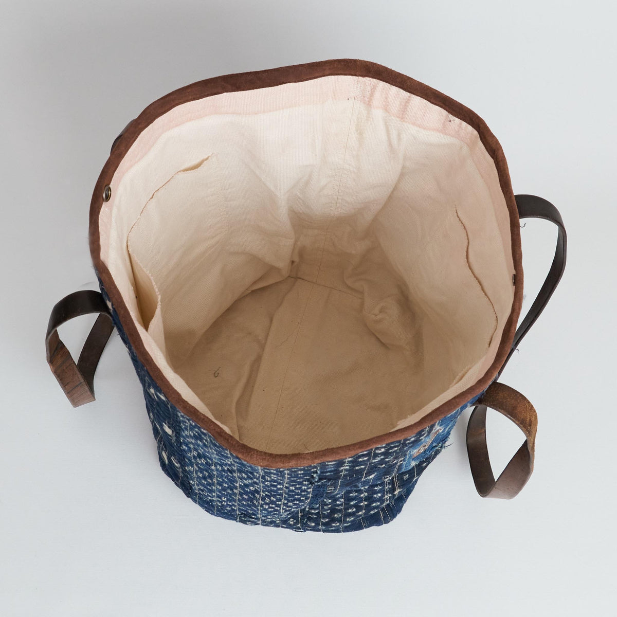 J. Augur Design Antique Large Boro Patchwork Shopper Tote Bag