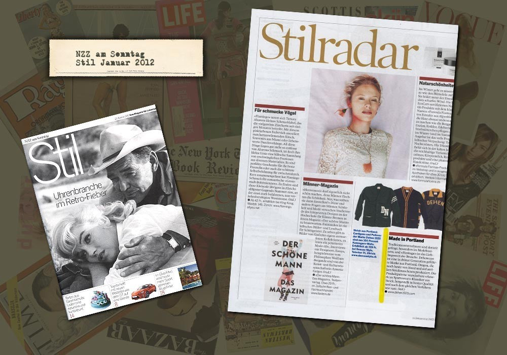 NZZ am Sonntag Januar 2012 DeeCee style