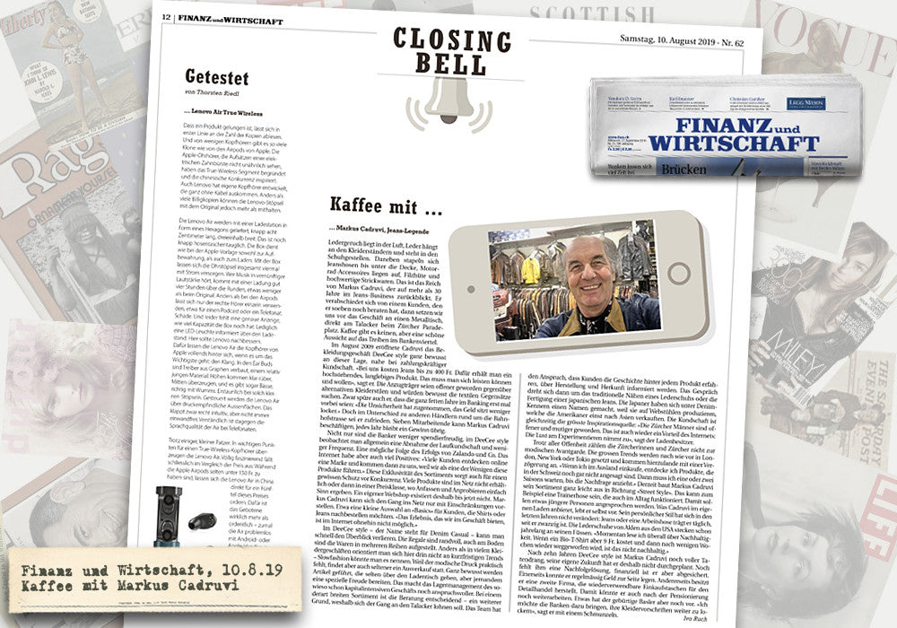 Finanz und Wirtschaft, Nr. 62, August 2019