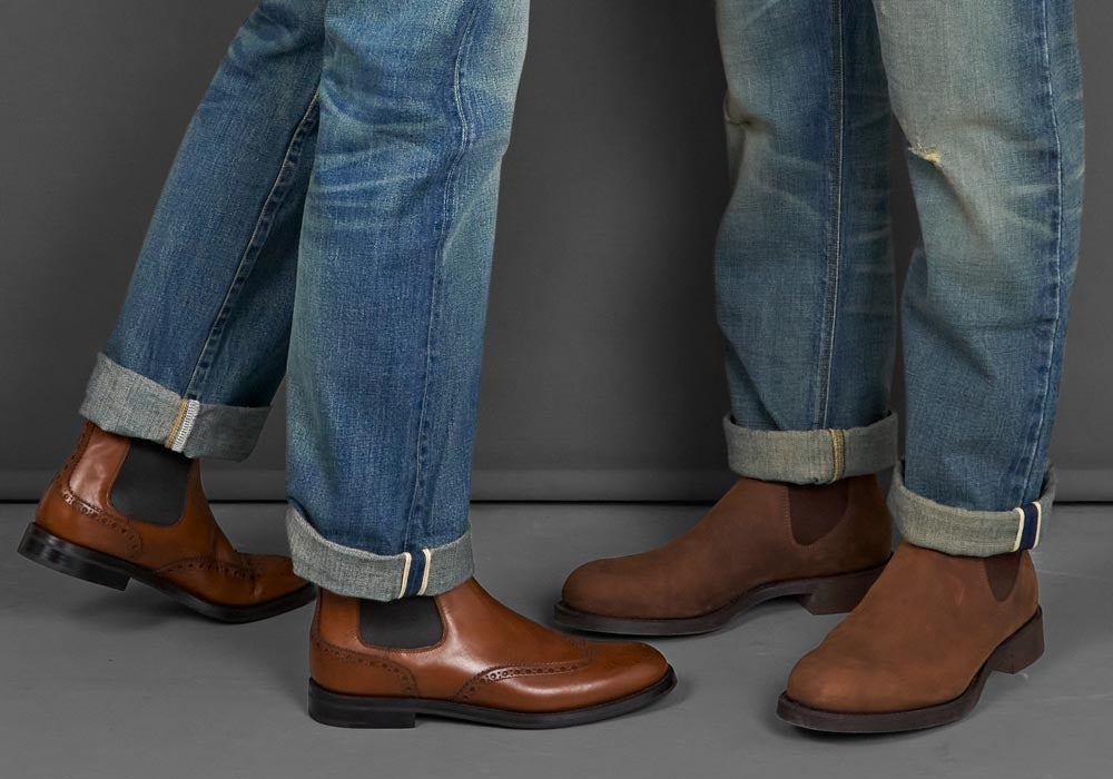 chelsea boots and jeans