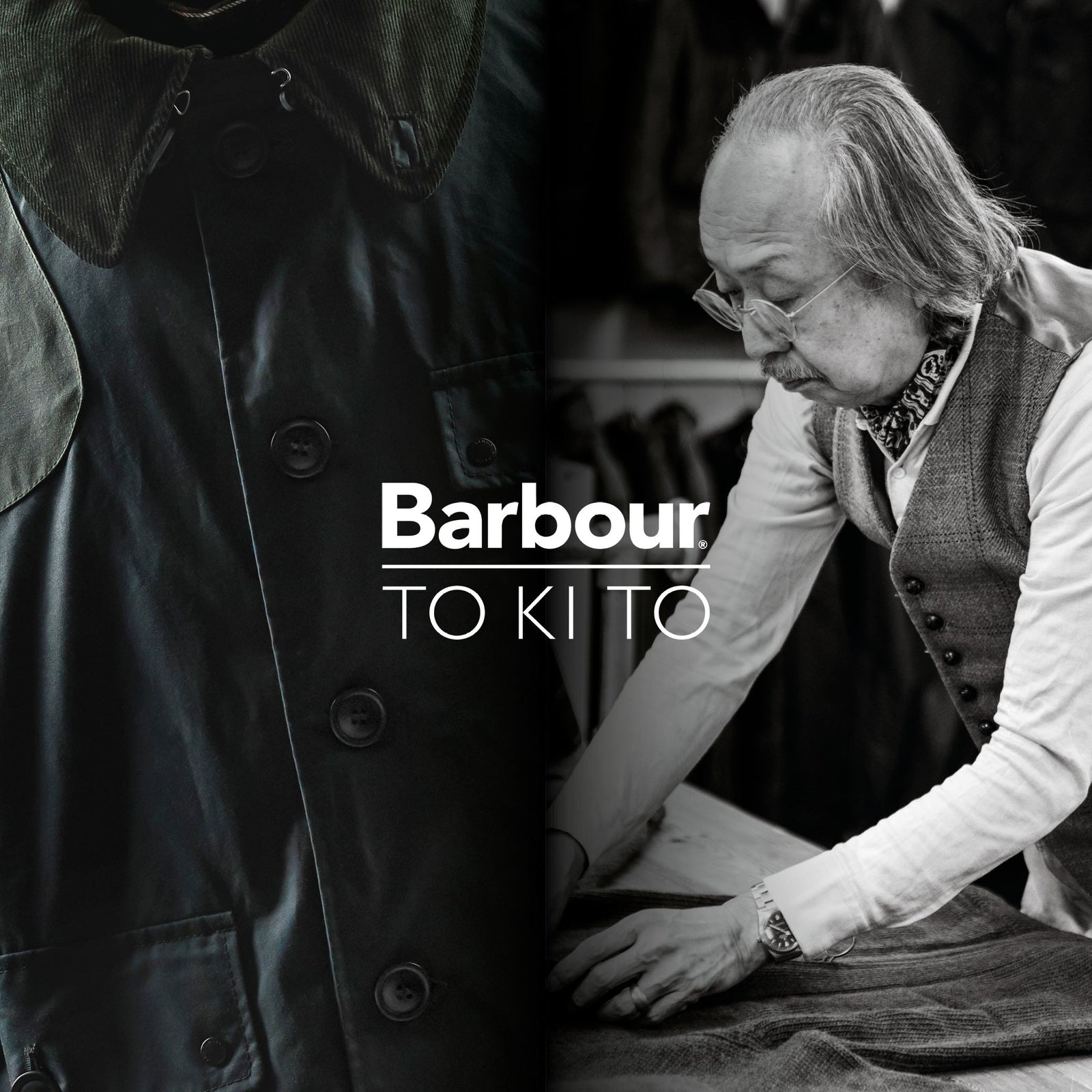 Japanese designer ToKiTo at work for Barbour collaboration
