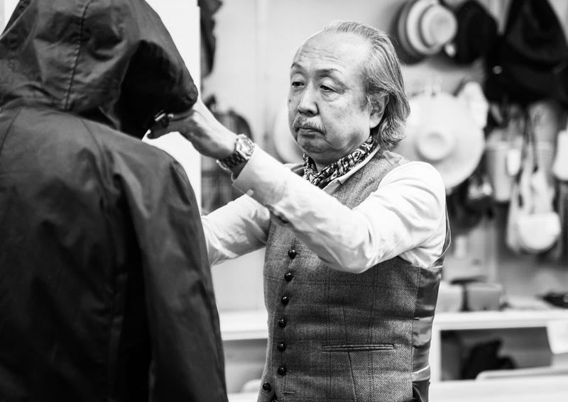 Japanese designer ToKiTo at work for Barbour collaboration