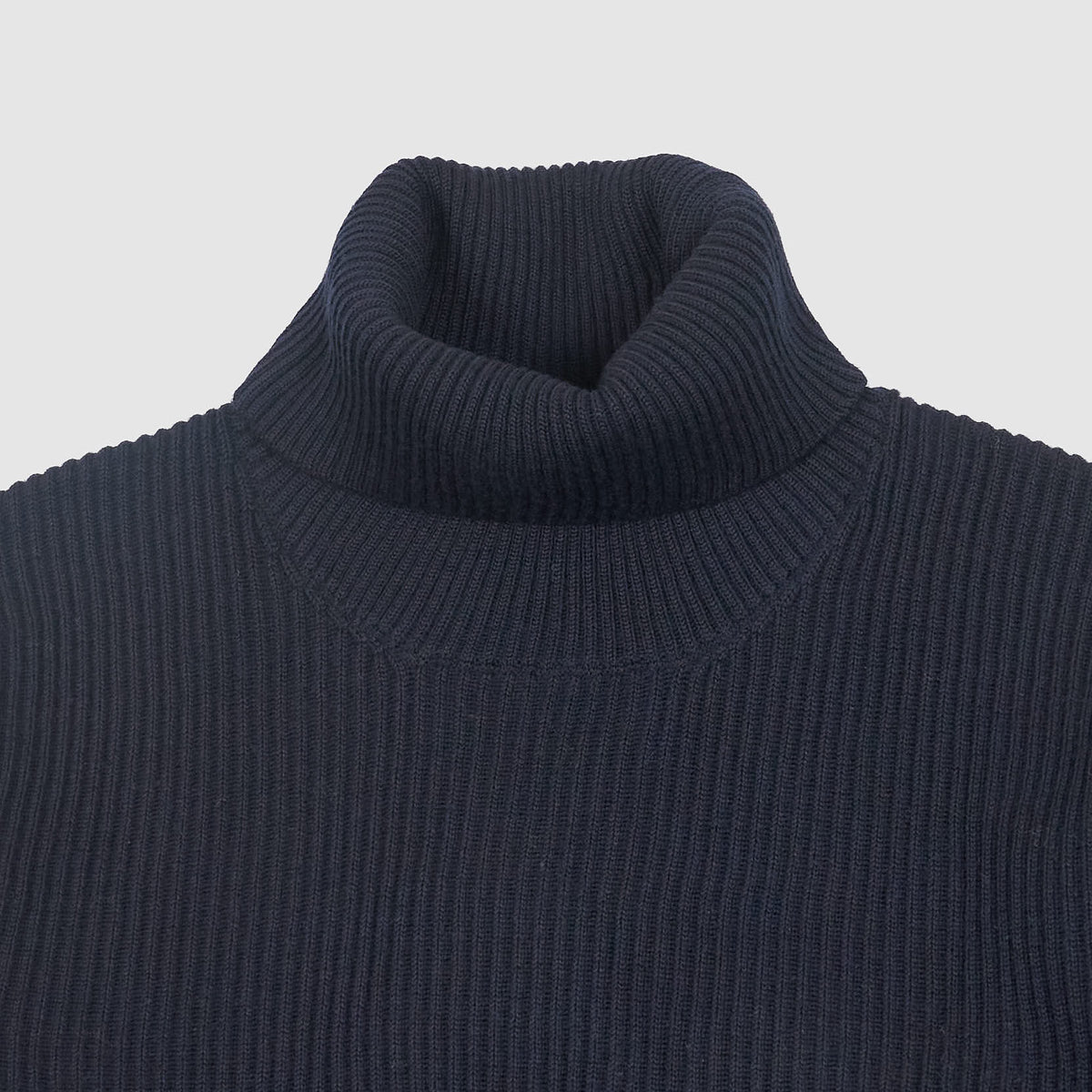 Stone Island Roll Neck Ribbed Knit Pullover