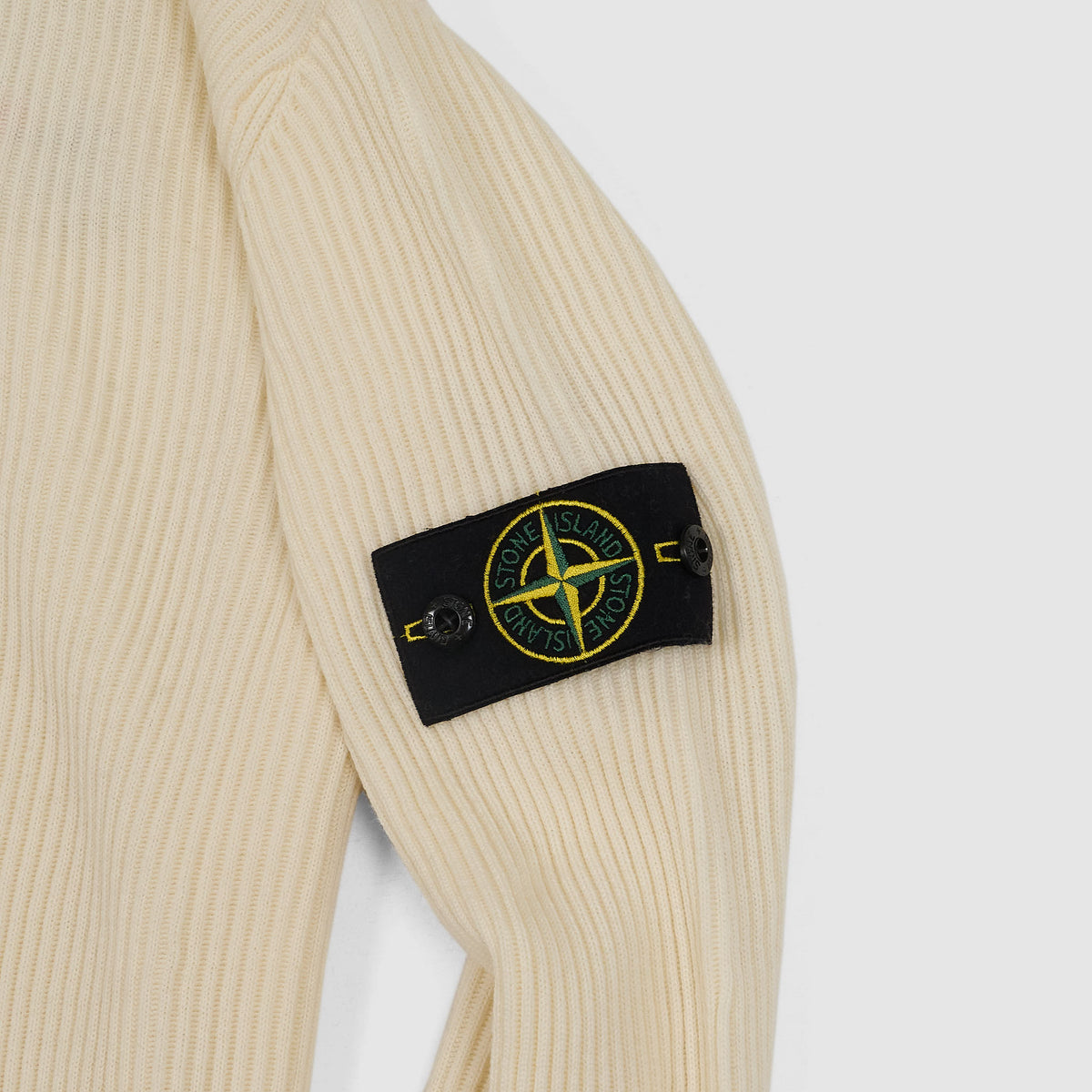 Stone Island Roll Neck Ribbed Knit Pullover