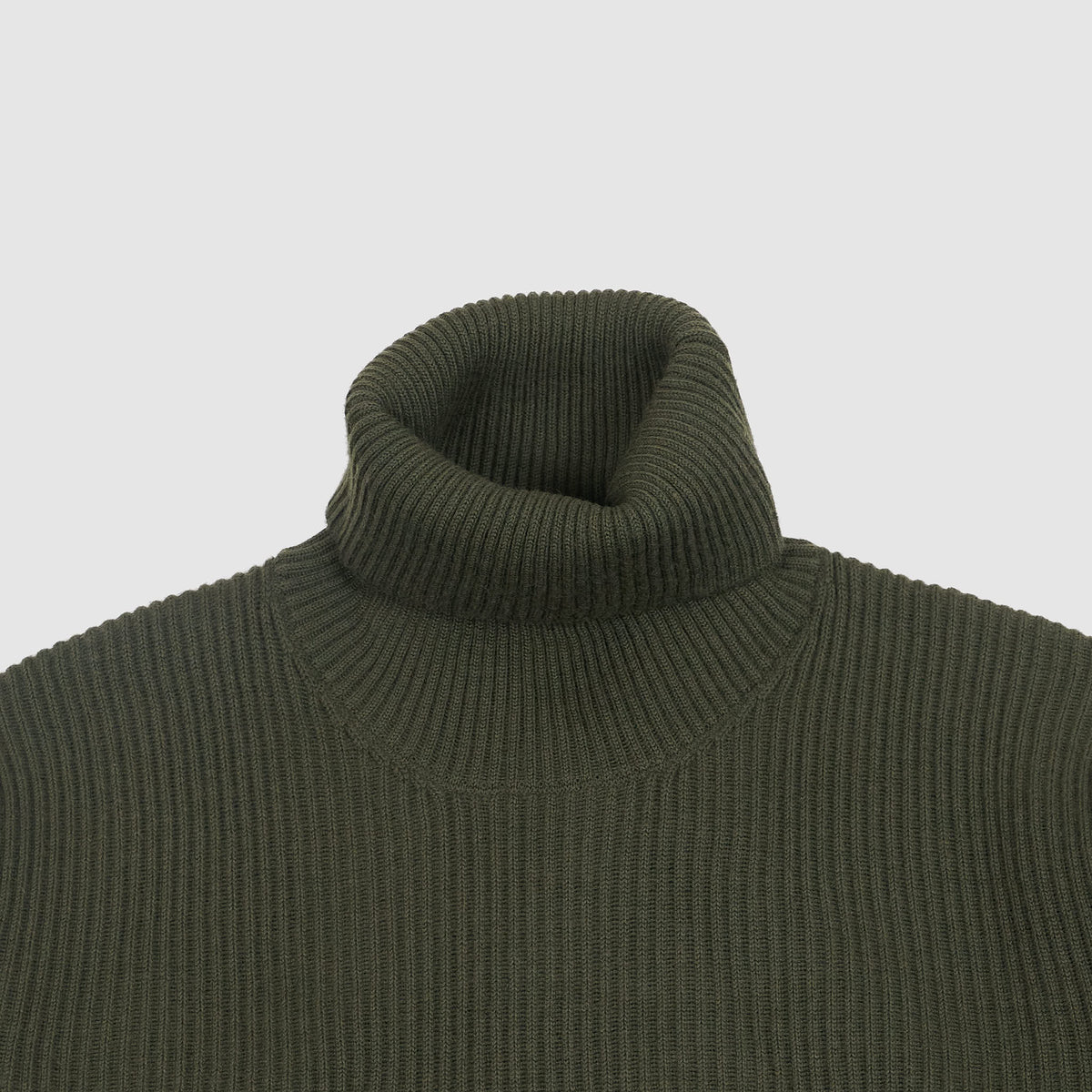 Stone Island Roll Neck Ribbed Knit Pullover