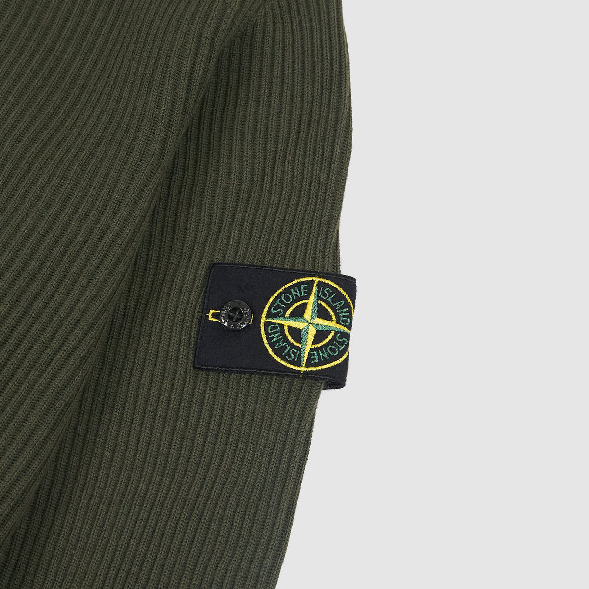 Stone Island Roll Neck Ribbed Knit Pullover