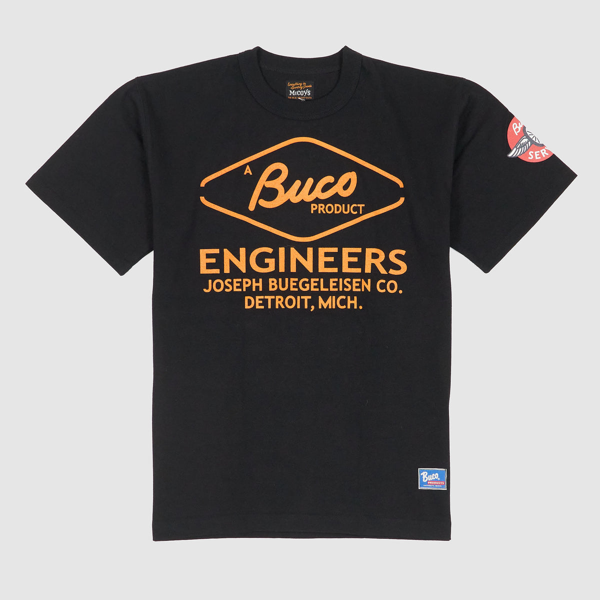 The Real McCoy's Buco «Engineers» Short Sleeve Crew Neck T-Shirt