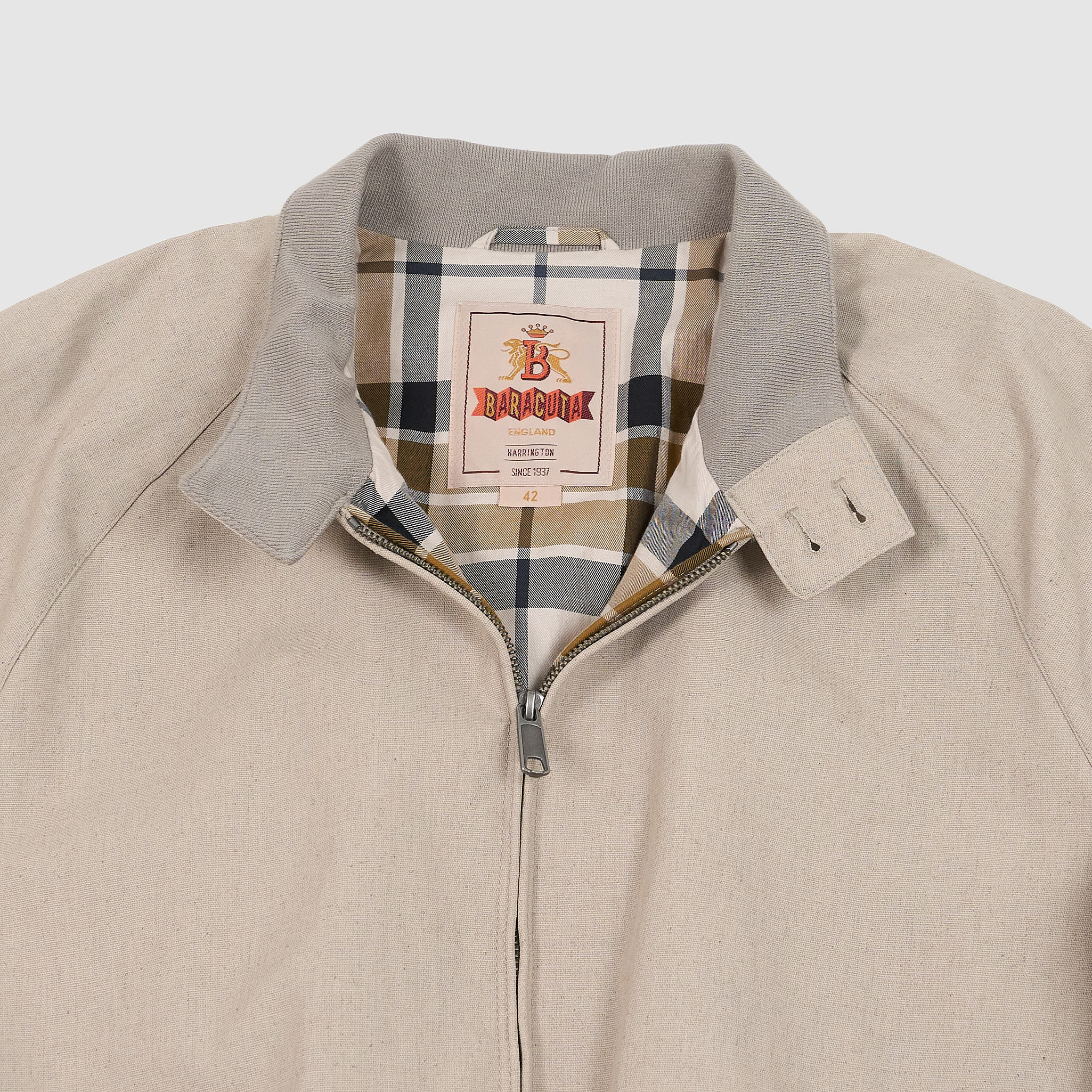 Baracuta G9 Harrington Linen Blend Tent Cloth Jacket - DeeCee style
