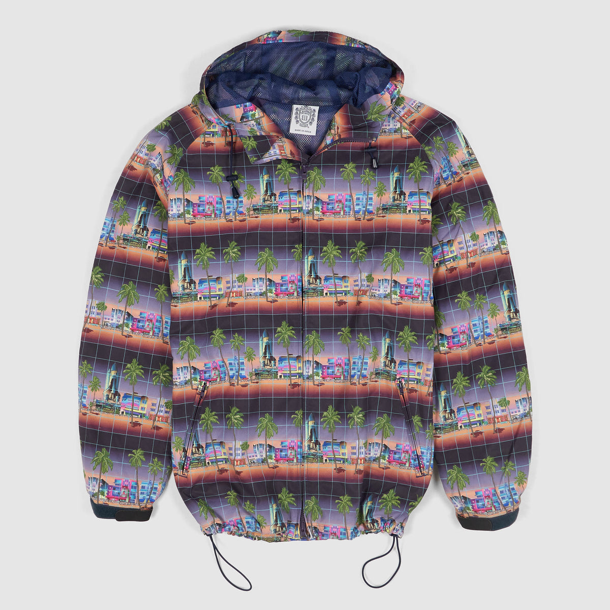 Billionaire Boys Club Miami Print Hooded Coach Jacket