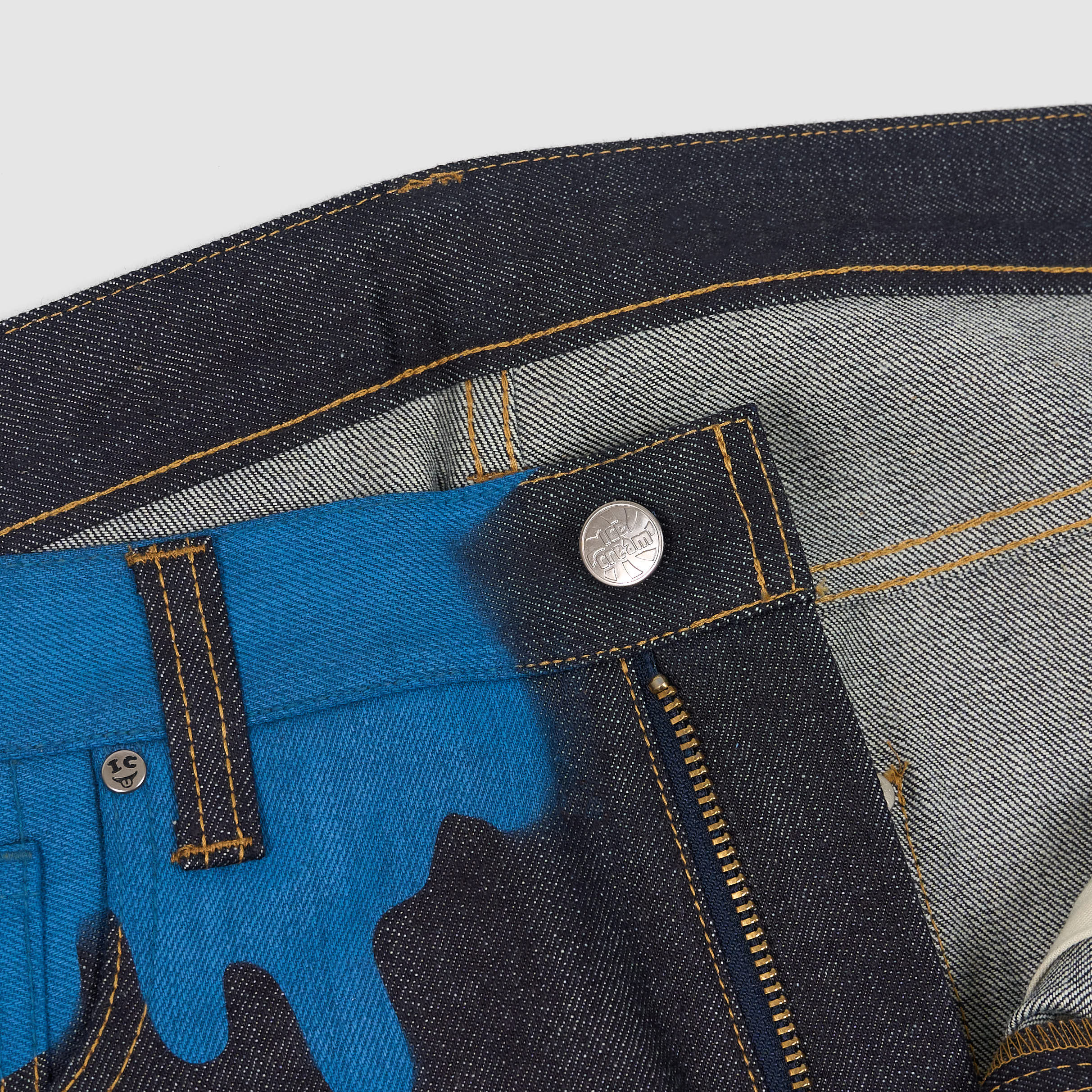 Billionaire Boys Club Ice Cream Dip Colored Denim Jeans - DeeCee style