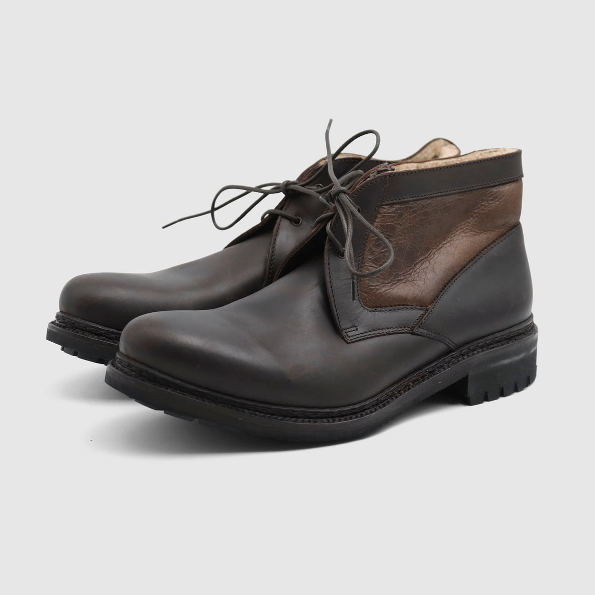 Lottusse Chromex Moka Fur Lining Shoes