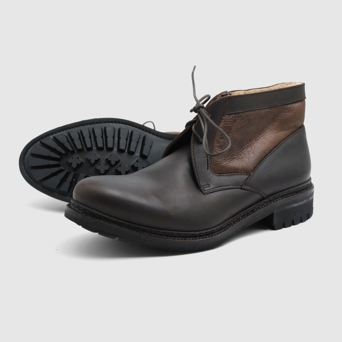 Lottusse Chromex Moka Fur Lining Shoes
