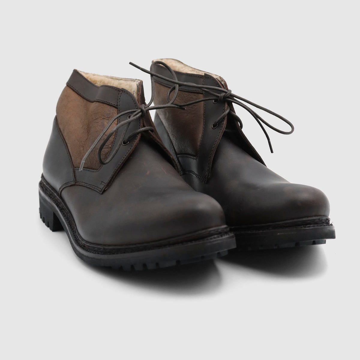 Lottusse Chromex Moka Fur Lining Shoes