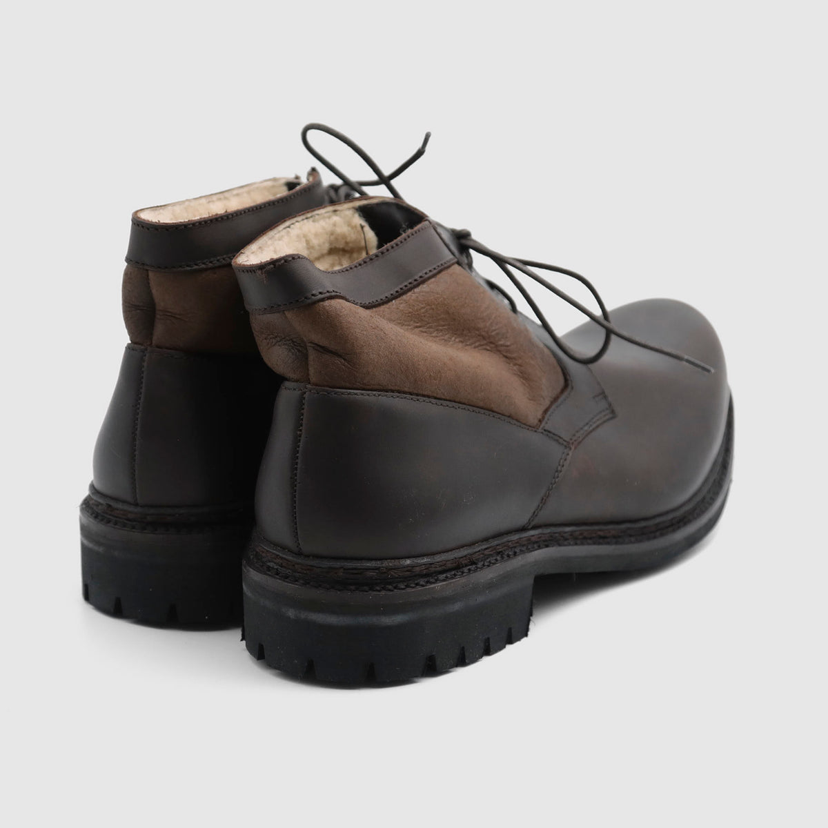 Lottusse Chromex Moka Fur Lining Shoes