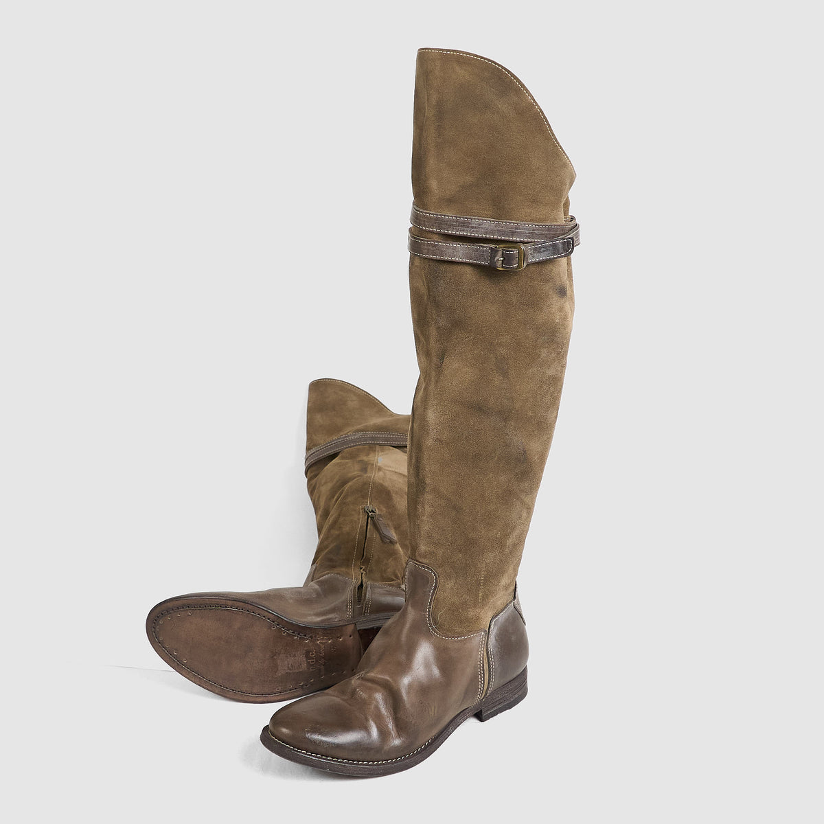 n.d.c. made by hand Ladies Roughout  Leather Boots