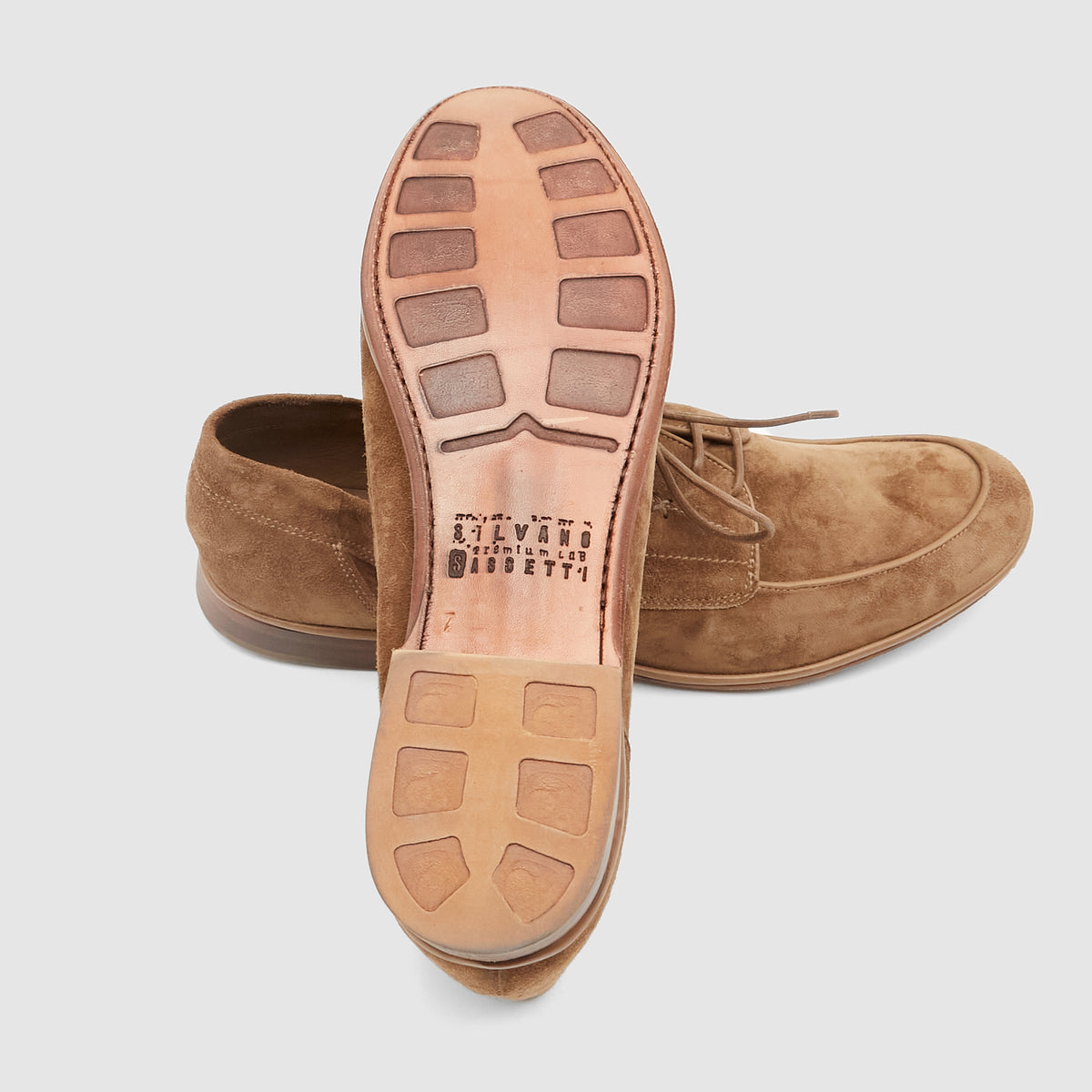 Silvano Sassetti Leather Moc- Toe Leather Shoes