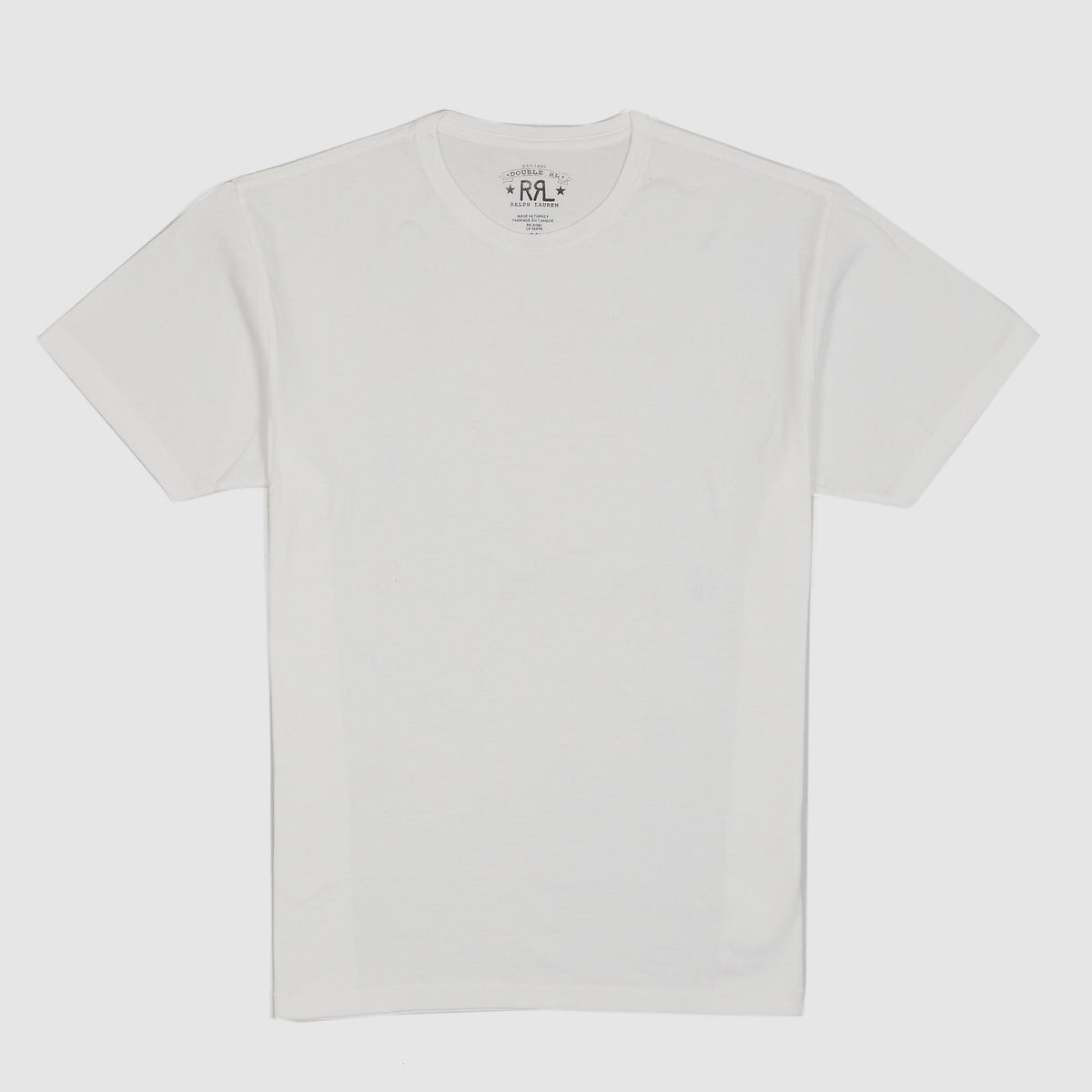 Double RL Garment Dyed Classic Plain Crew Neck T-Shirt