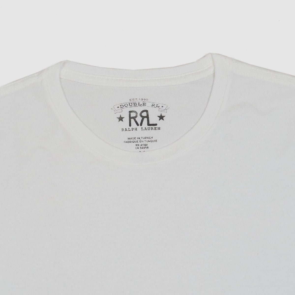 Double RL Garment Dyed Classic Plain Crew Neck T-Shirt
