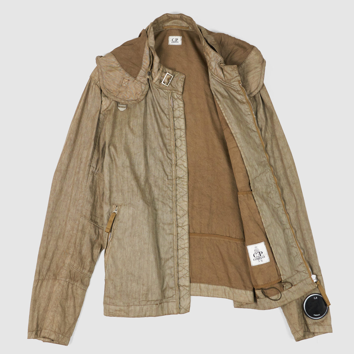C.P. Company Laminated Linen Goggle Jacket