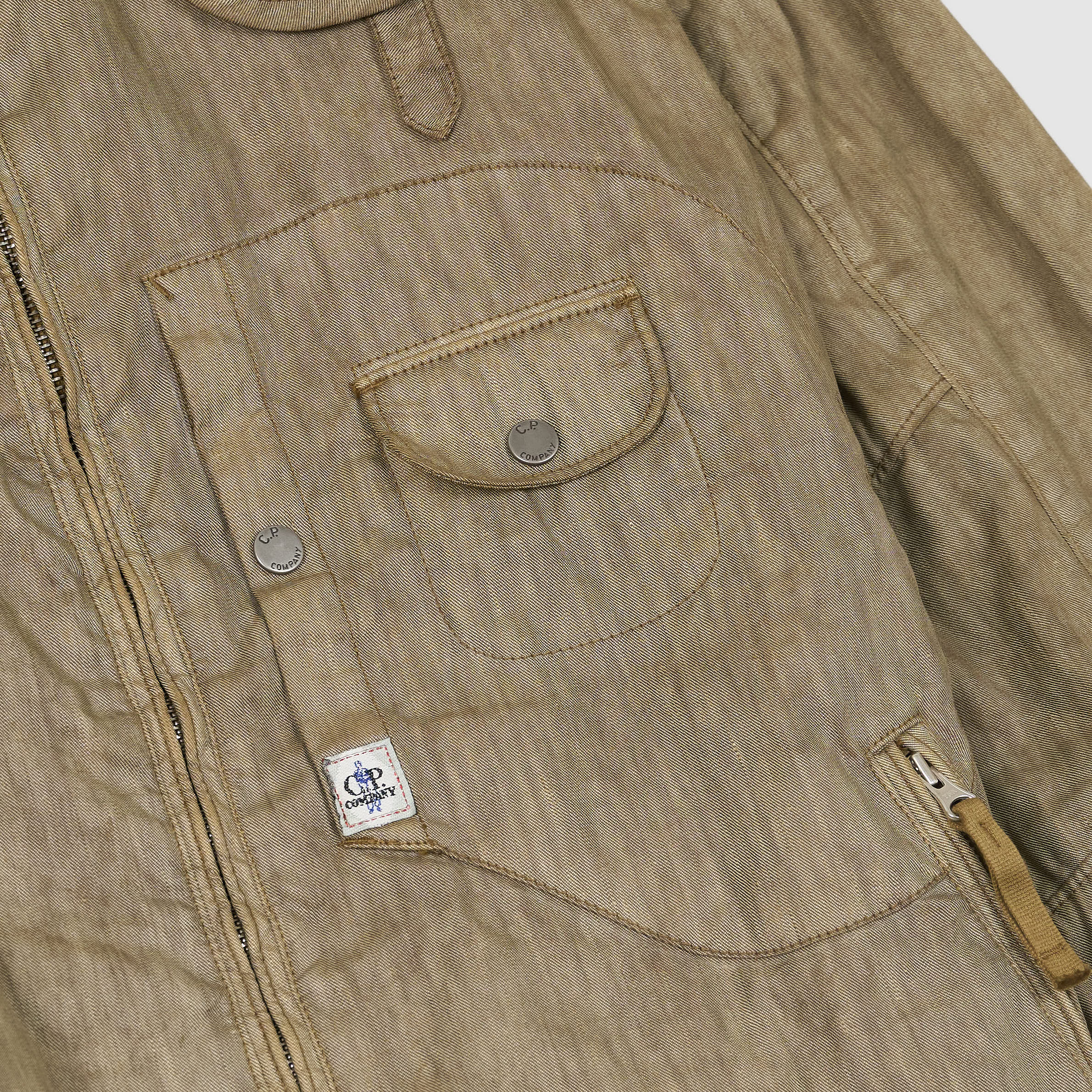 ジャケット・アウター 95S/S C.P.COMPANY Linen Blouson by Gigli C.P. Company Laminated Linen Goggle Jacket - DeeCee style