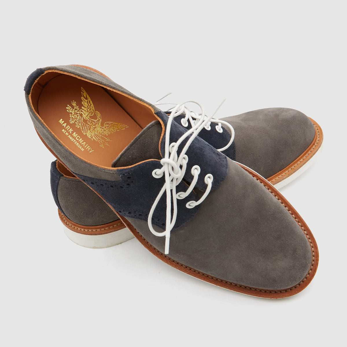 Mark McNairy Two Tone Suede Saddle Shoes