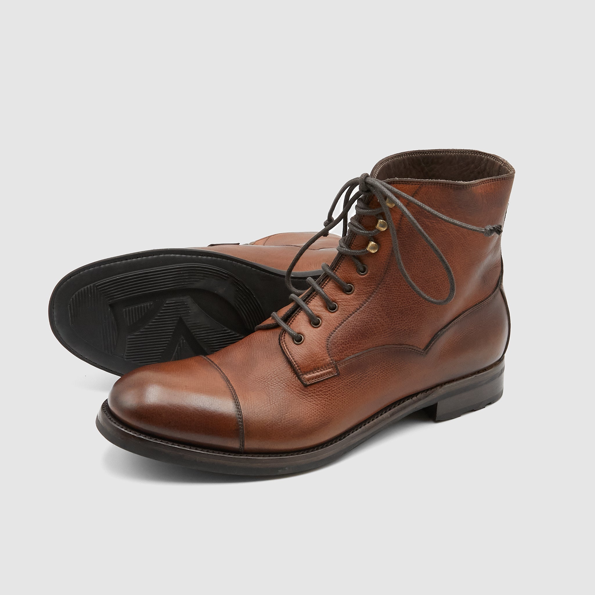 Silvano Sassetti Karagrain Washed Leather Boots - DeeCee style