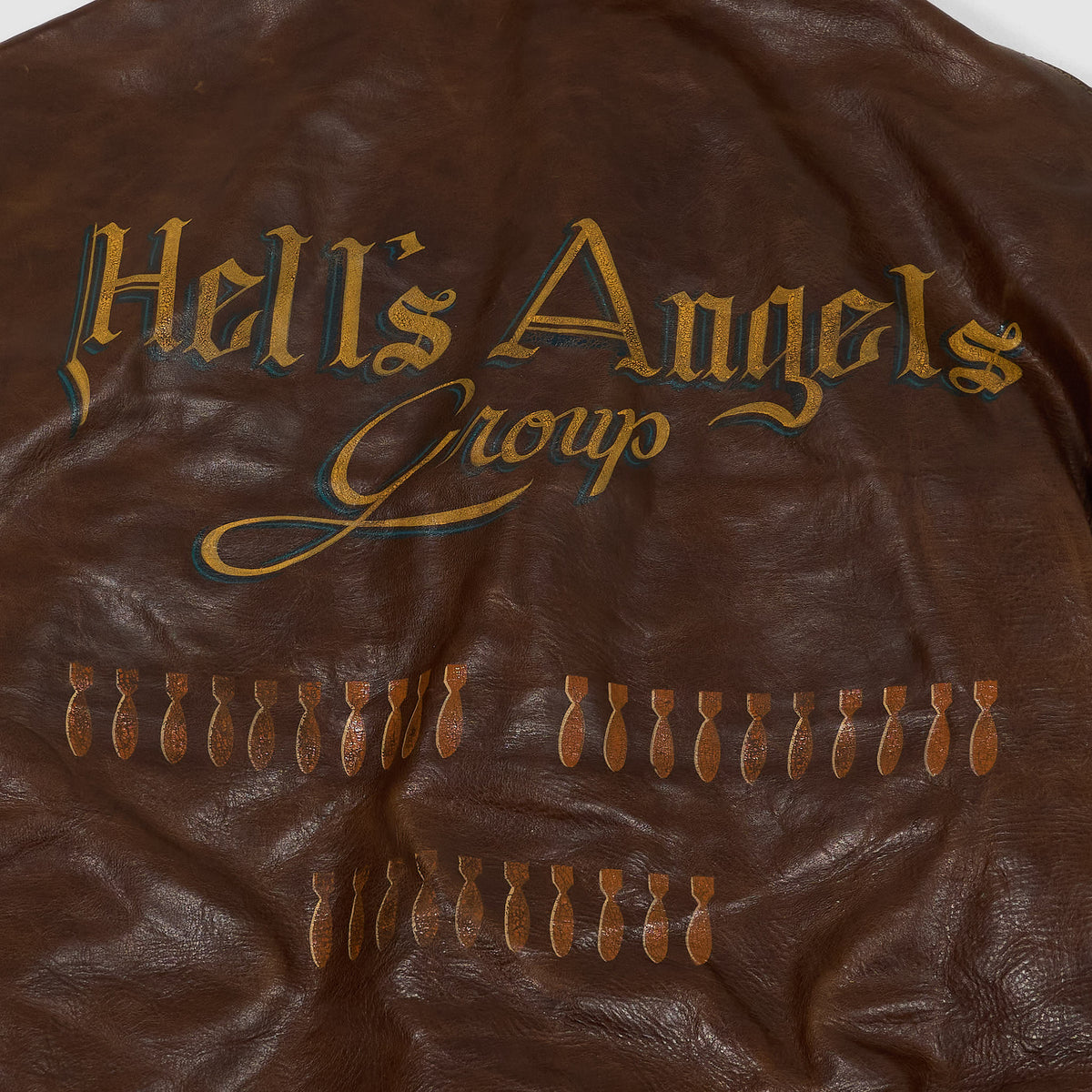 Eastman Leather Clothing A-2 Hell&#39;s Angels Leather Jacket