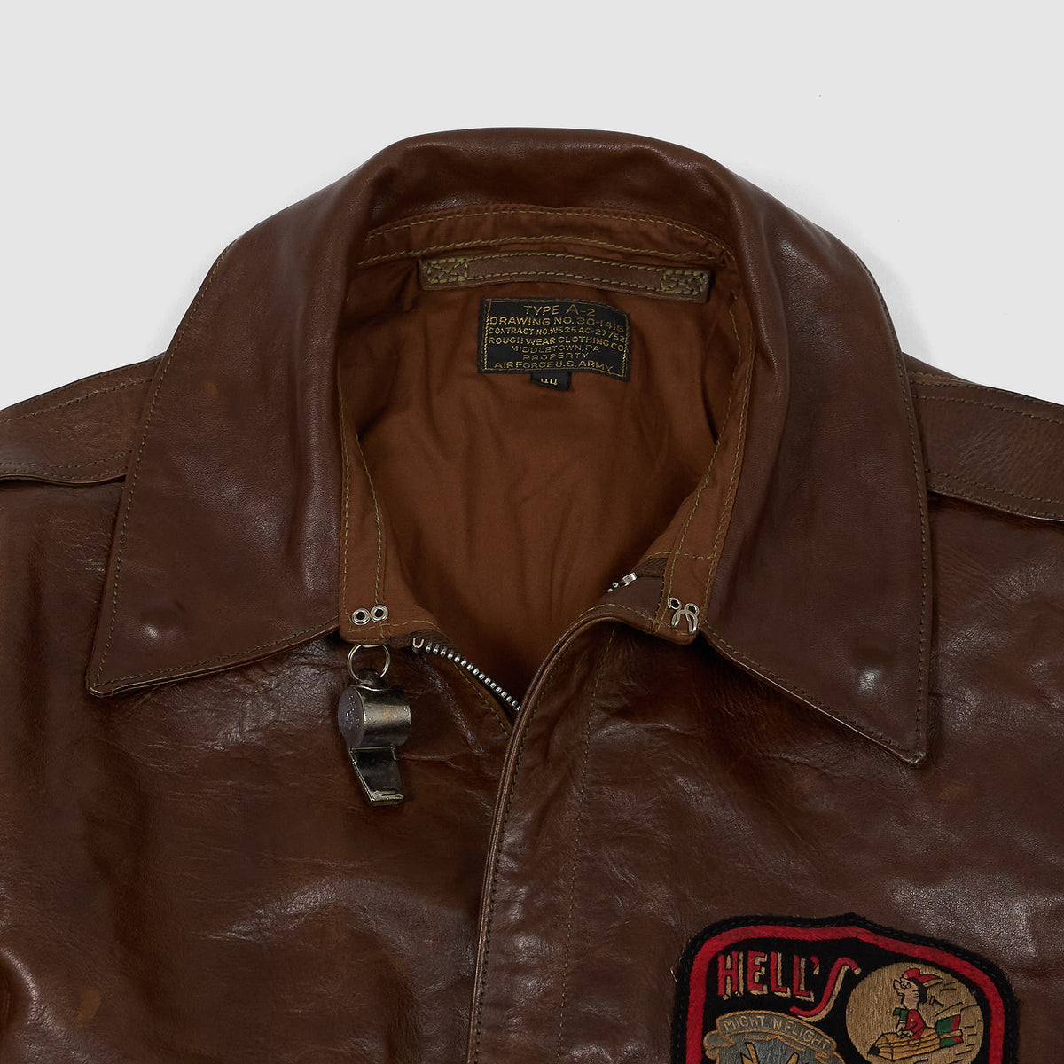 Eastman Leather Clothing A-2 Hell&#39;s Angels Leather Jacket