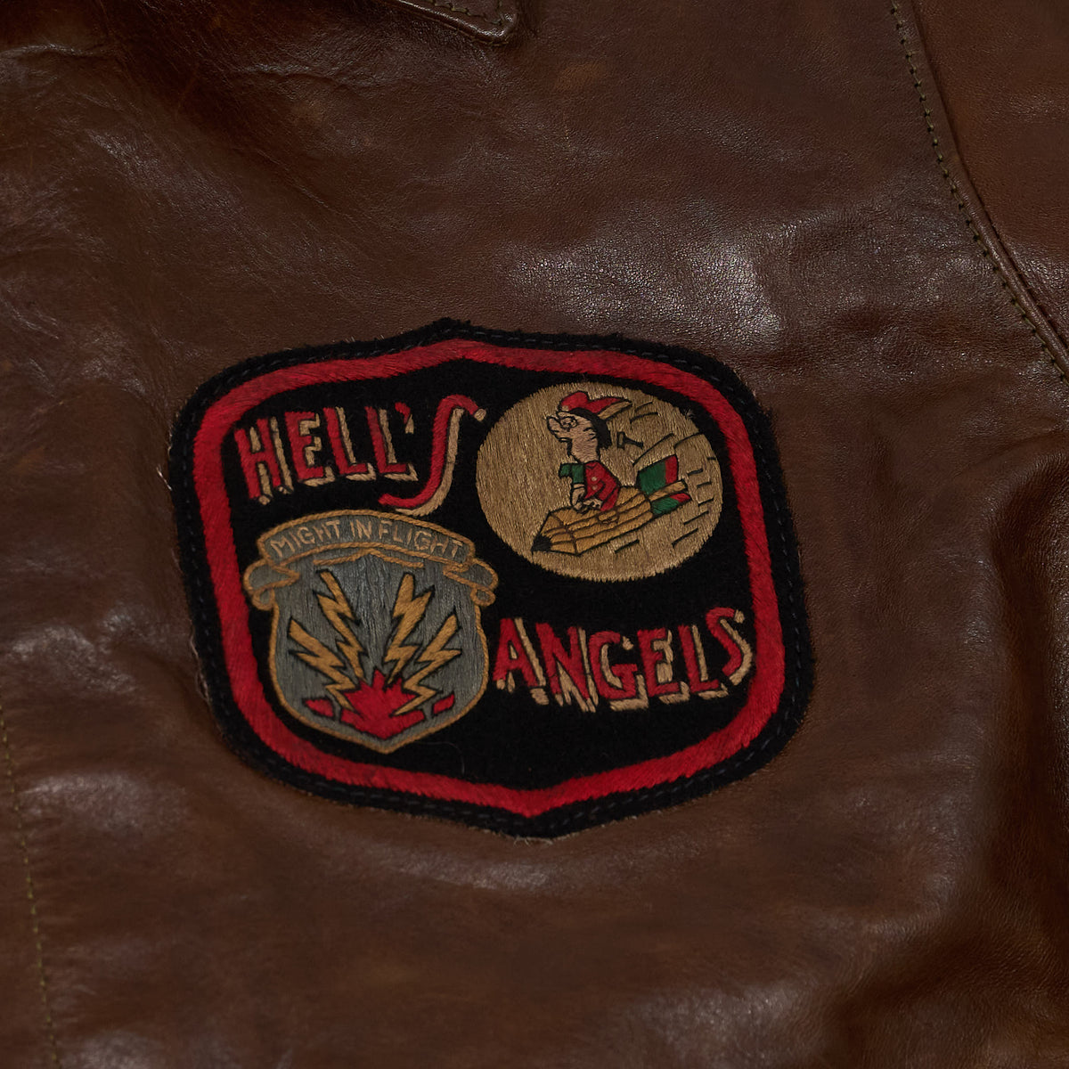 Eastman Leather Clothing A-2 Hell&#39;s Angels Leather Jacket