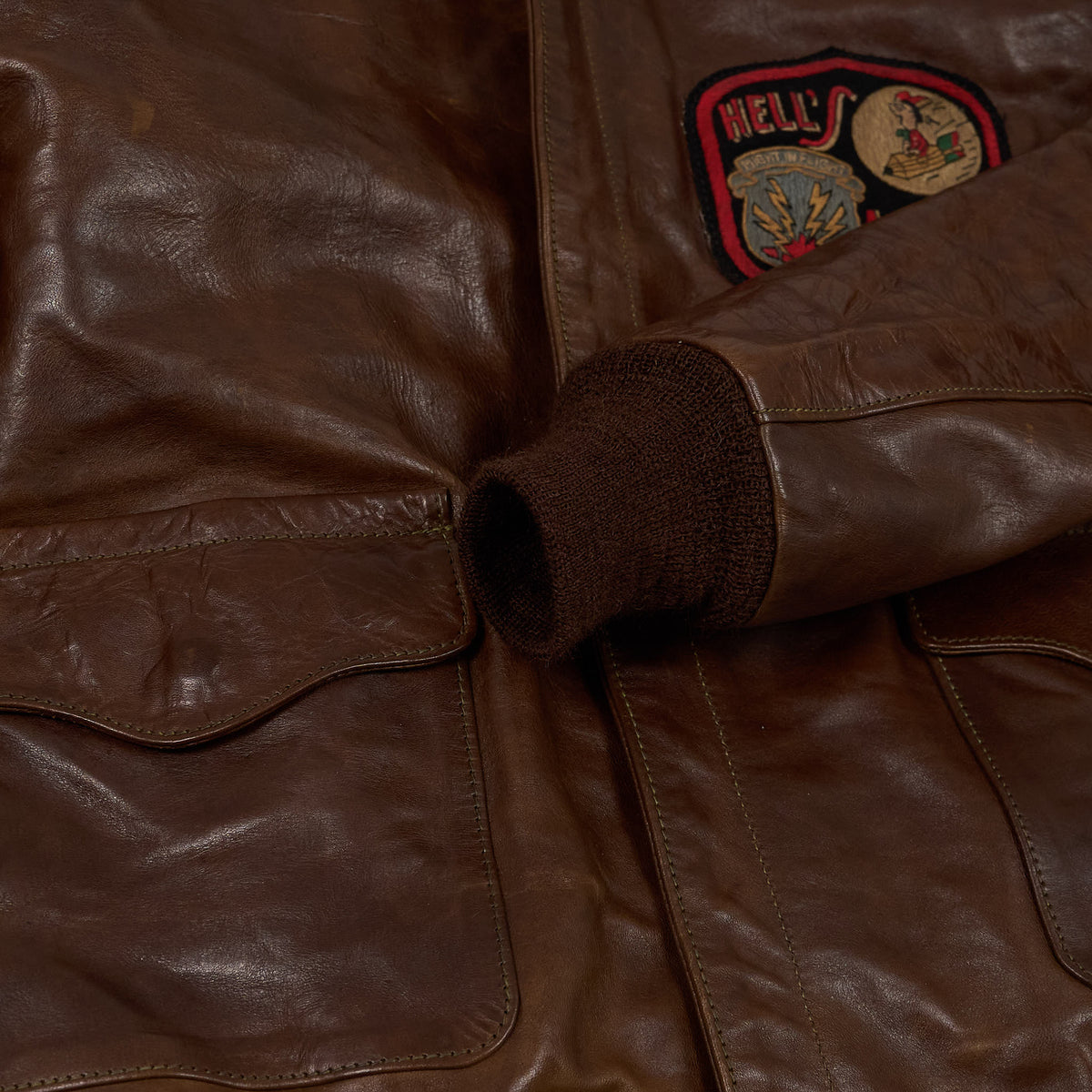 Eastman Leather Clothing A-2 Hell&#39;s Angels Leather Jacket