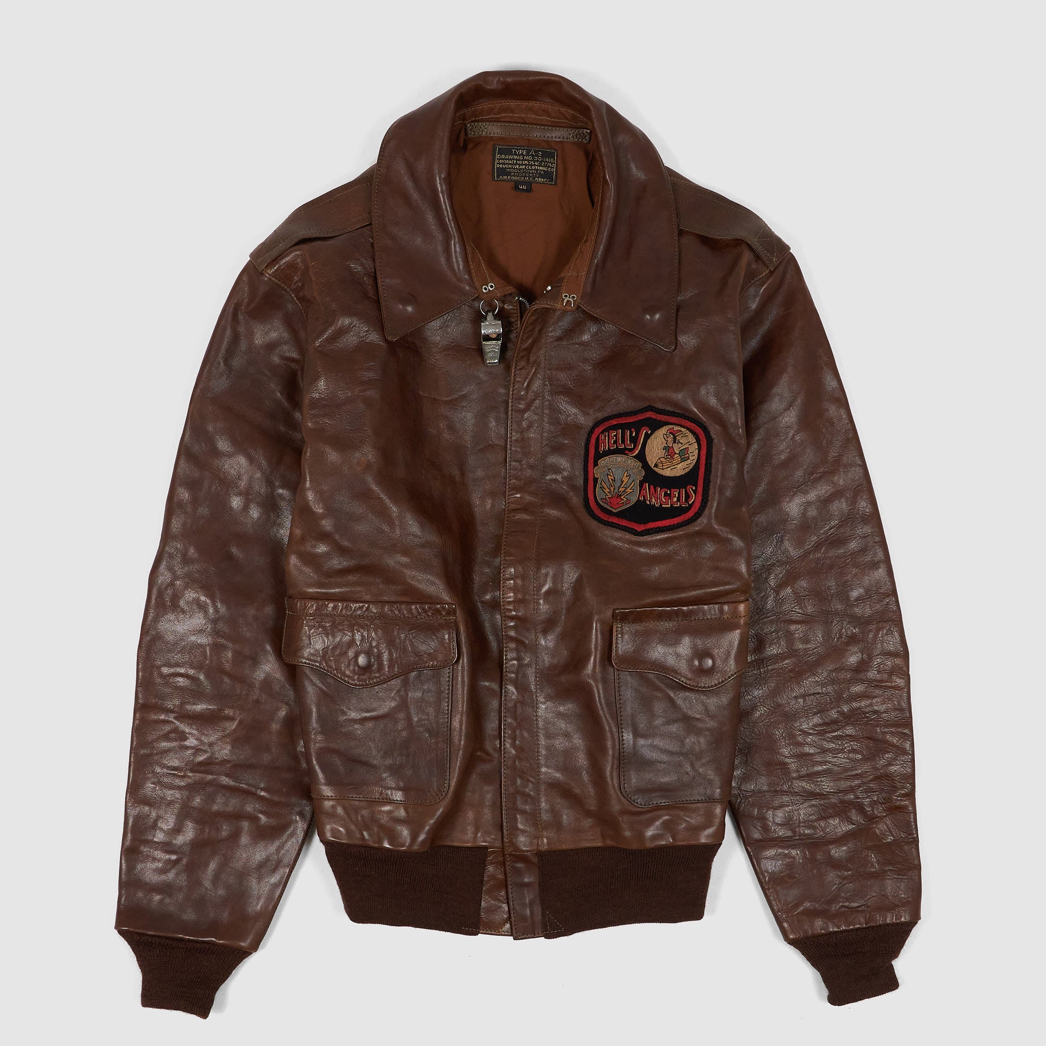 Eastman Leather Clothing A-2 Hell's Angels Leather Jacket - DeeCee