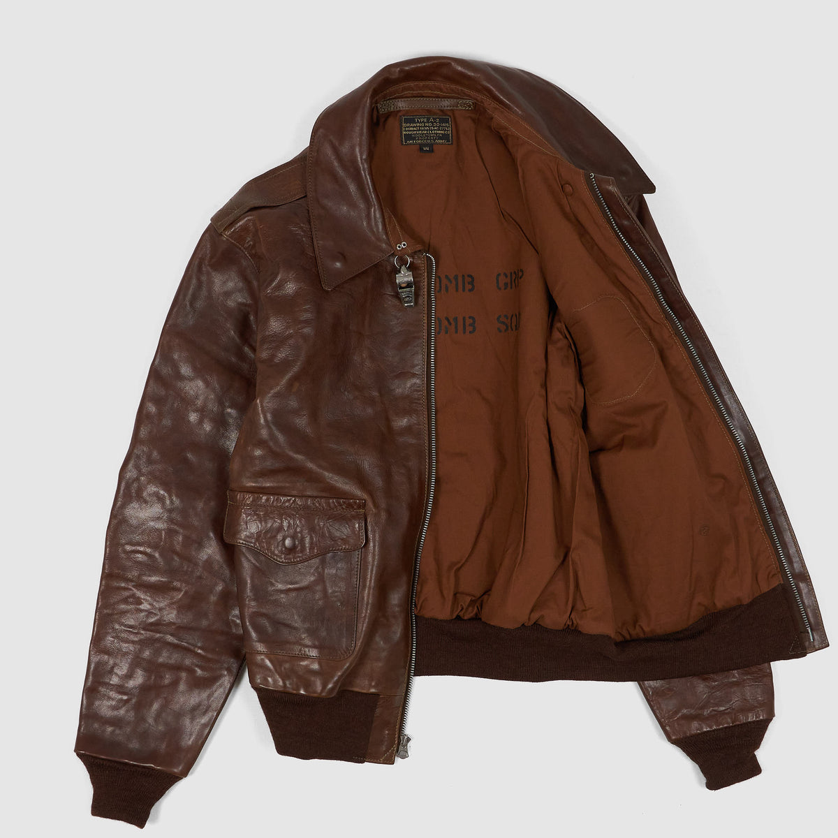 Eastman Leather Clothing A-2 Hell&#39;s Angels Leather Jacket