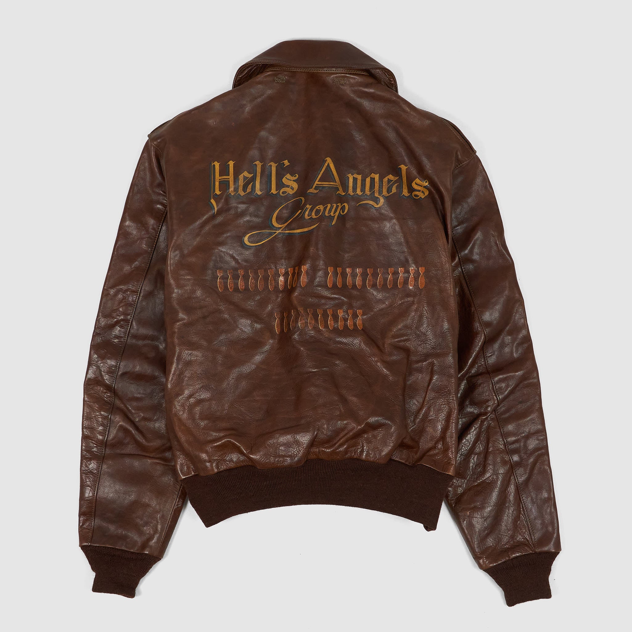 Eastman Leather Clothing A-2 Hell's Angels Leather Jacket - DeeCee