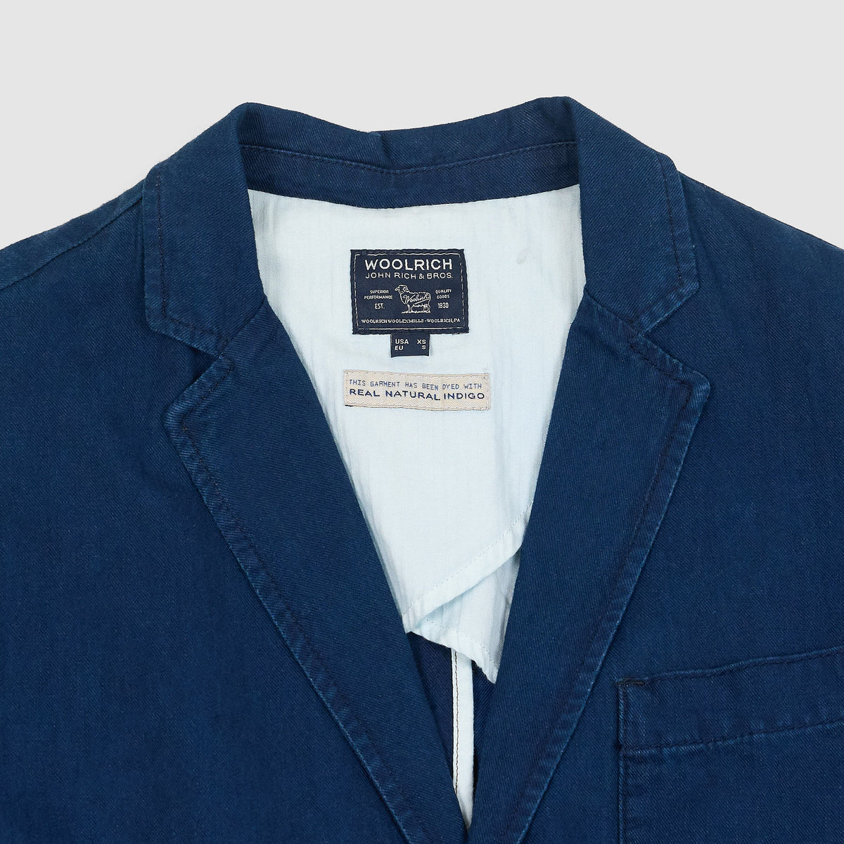 Woolrich Indigo Cotton Blazer