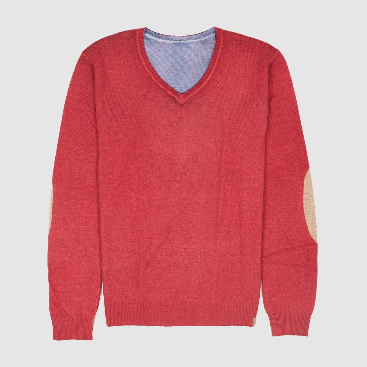 Szen Art V- Neck Overdyed Lightweight Wool Pullover