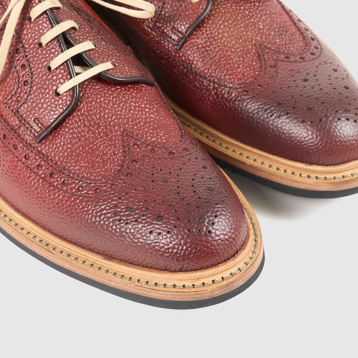 Lottusse Full Brogue Scotch Grain Leather Shoes