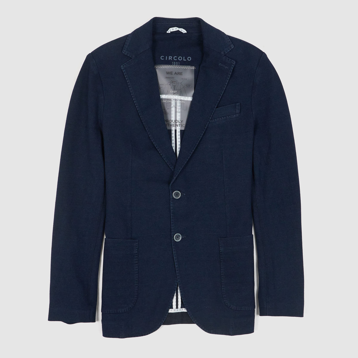 Circolo 1901 Man Indigo Dyed Easy Blazer Jacket