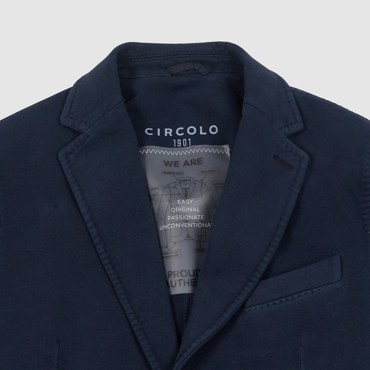 Circolo 1901 Man Easy Cotton Classic Blazer