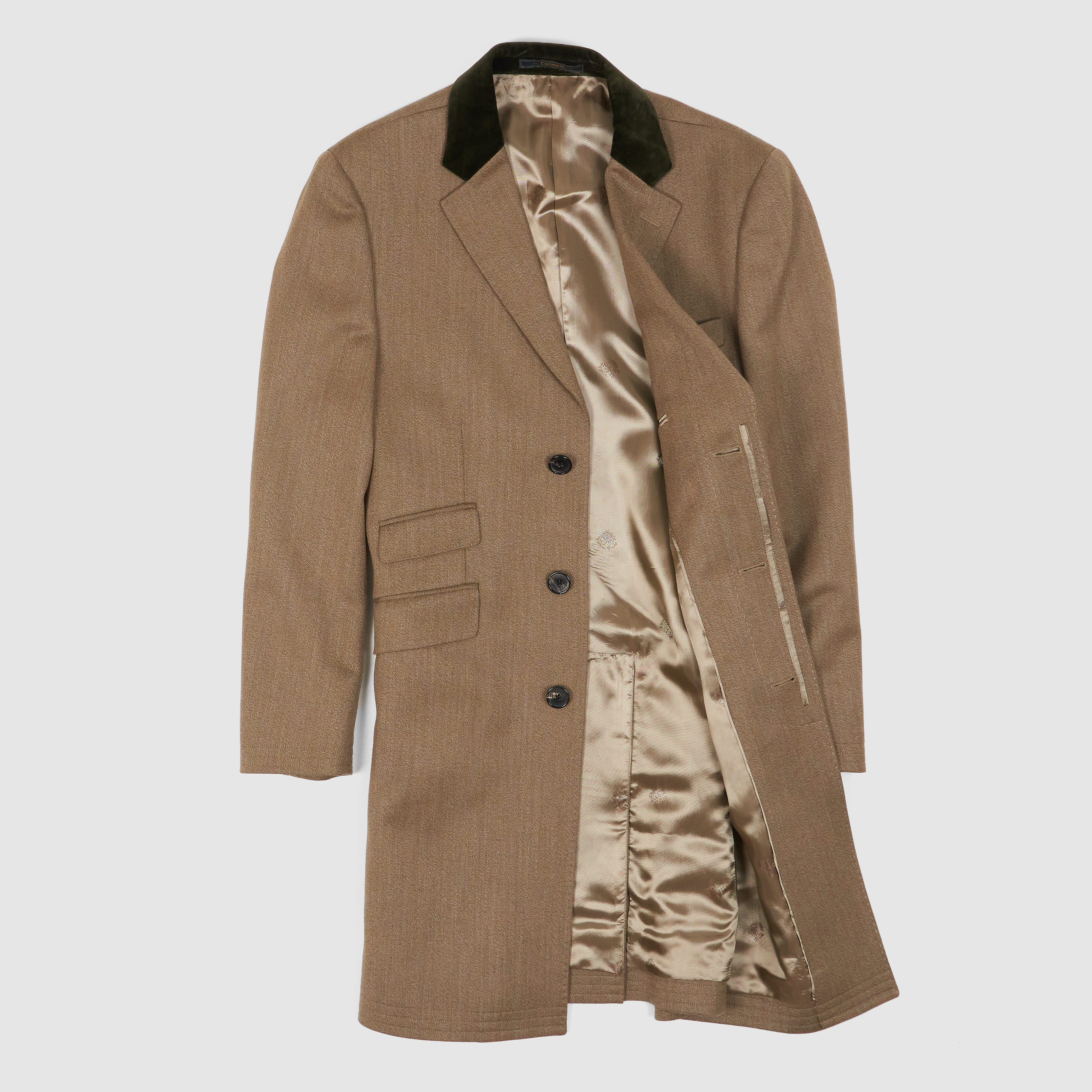 Mens crombie style on sale overcoat