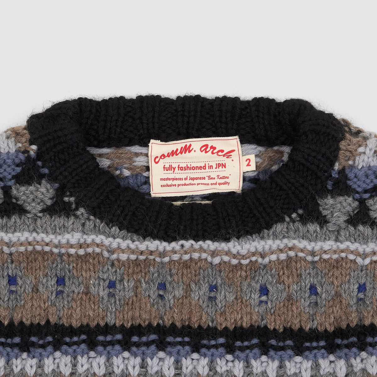 Comm Arch Crew Neck Hand Knitted Jumper