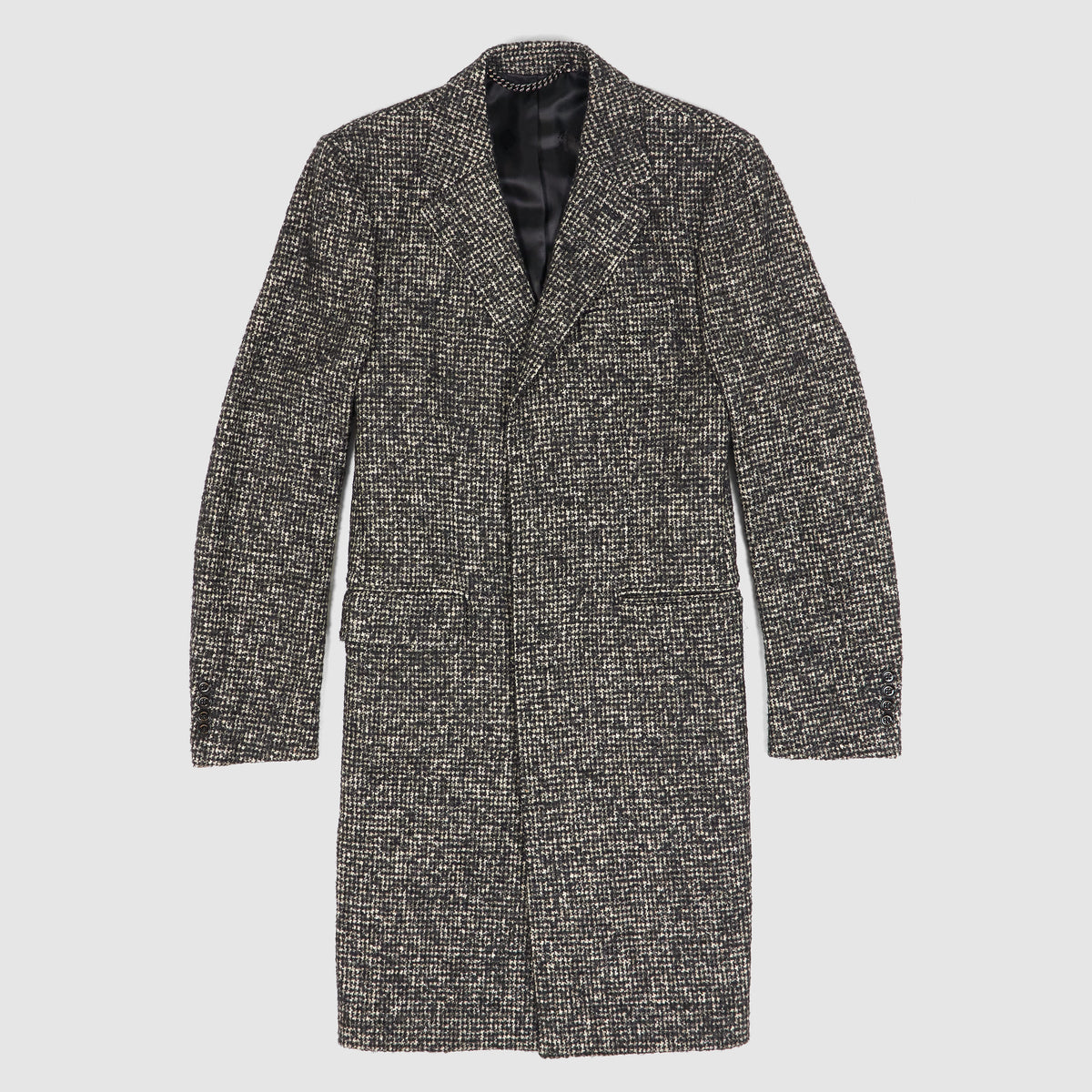 Crombie Classic Houndstooth Wool Over- Coat