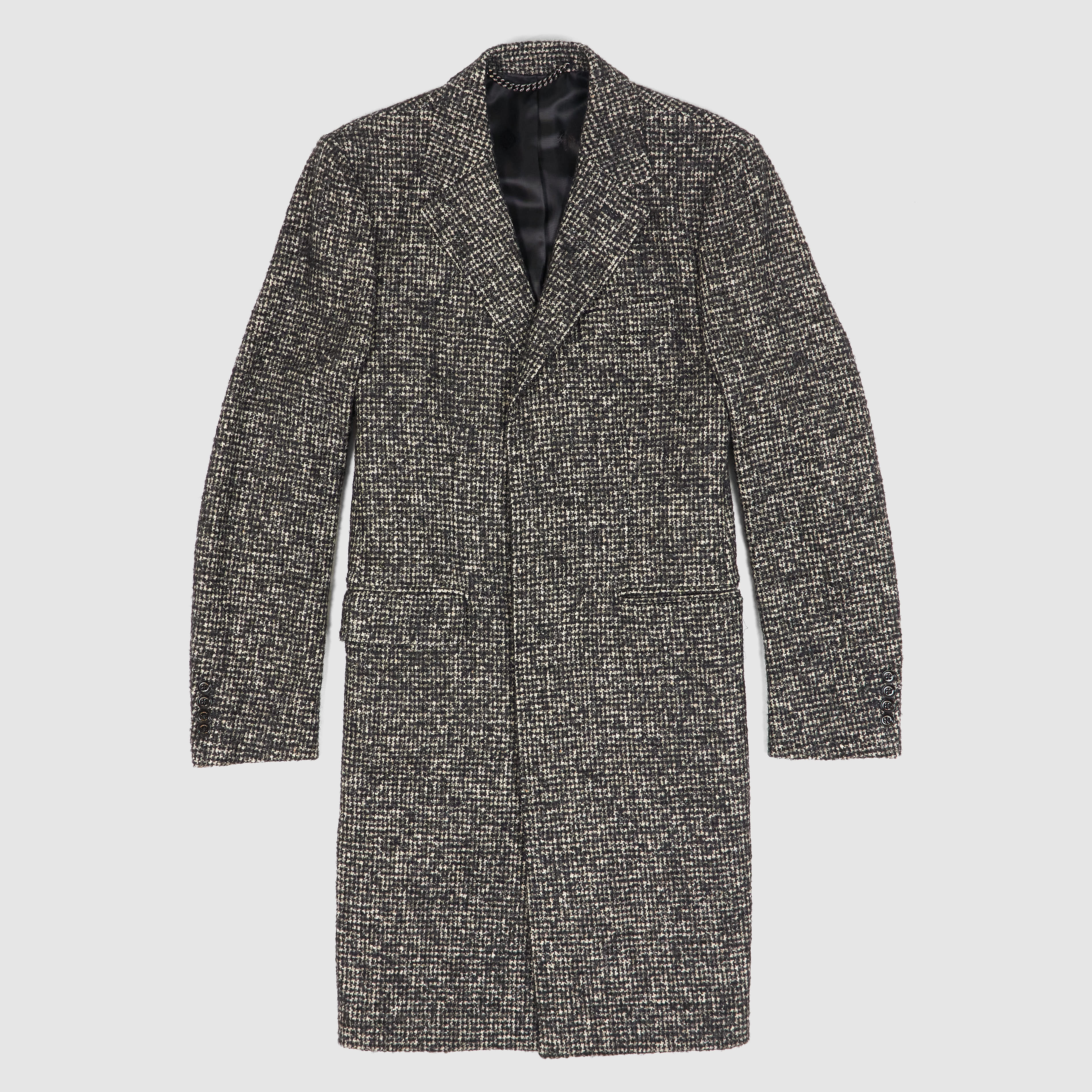 Crombie Classic Houndstooth Wool Over- Coat - DeeCee style