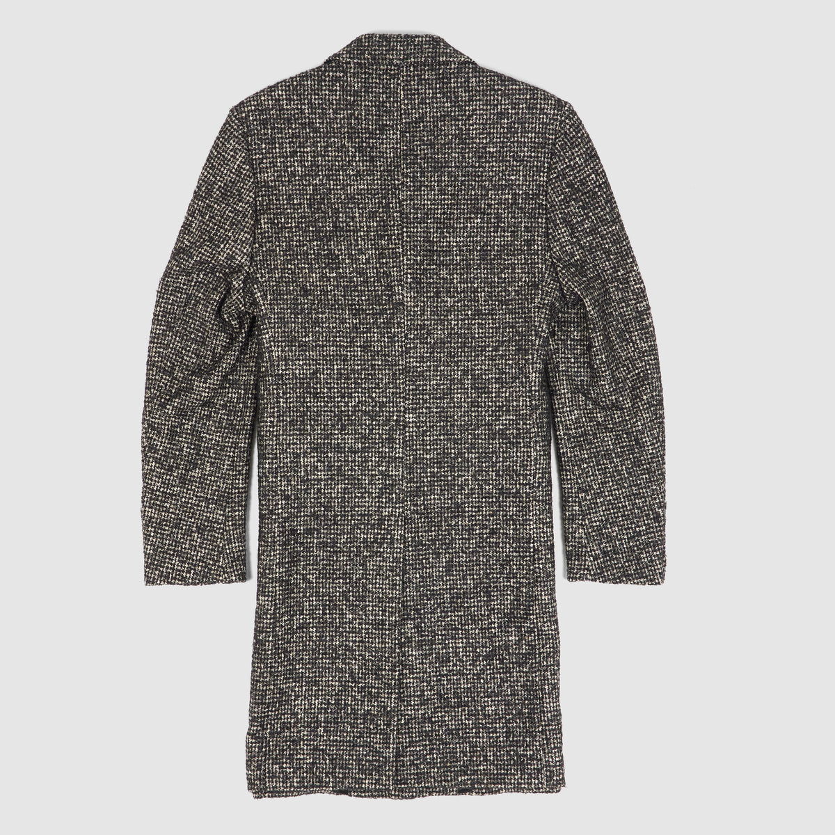 Crombie Classic Dogtooth Wool Over- Coat