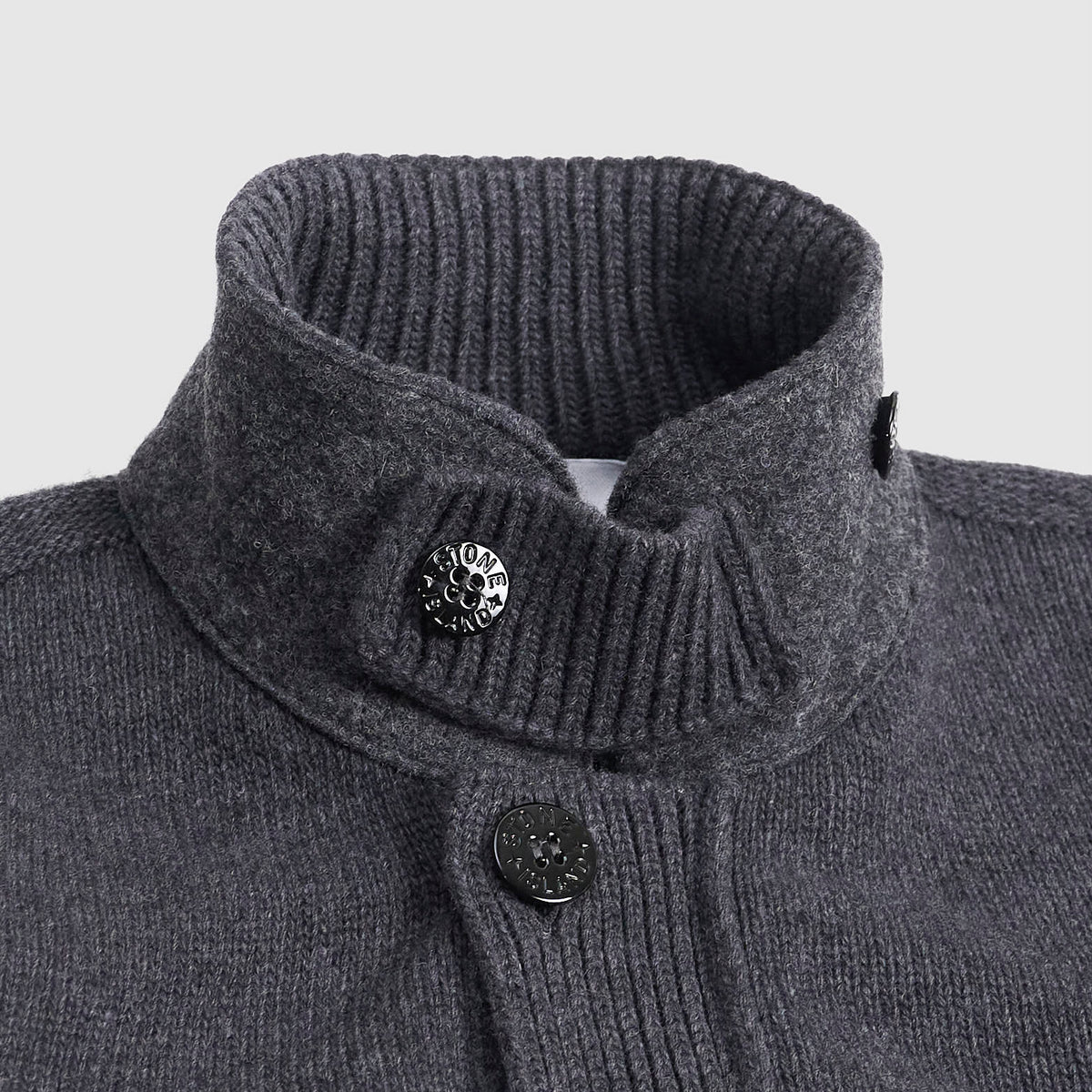 Stone Island Full-Zip Lambswool Cardigan