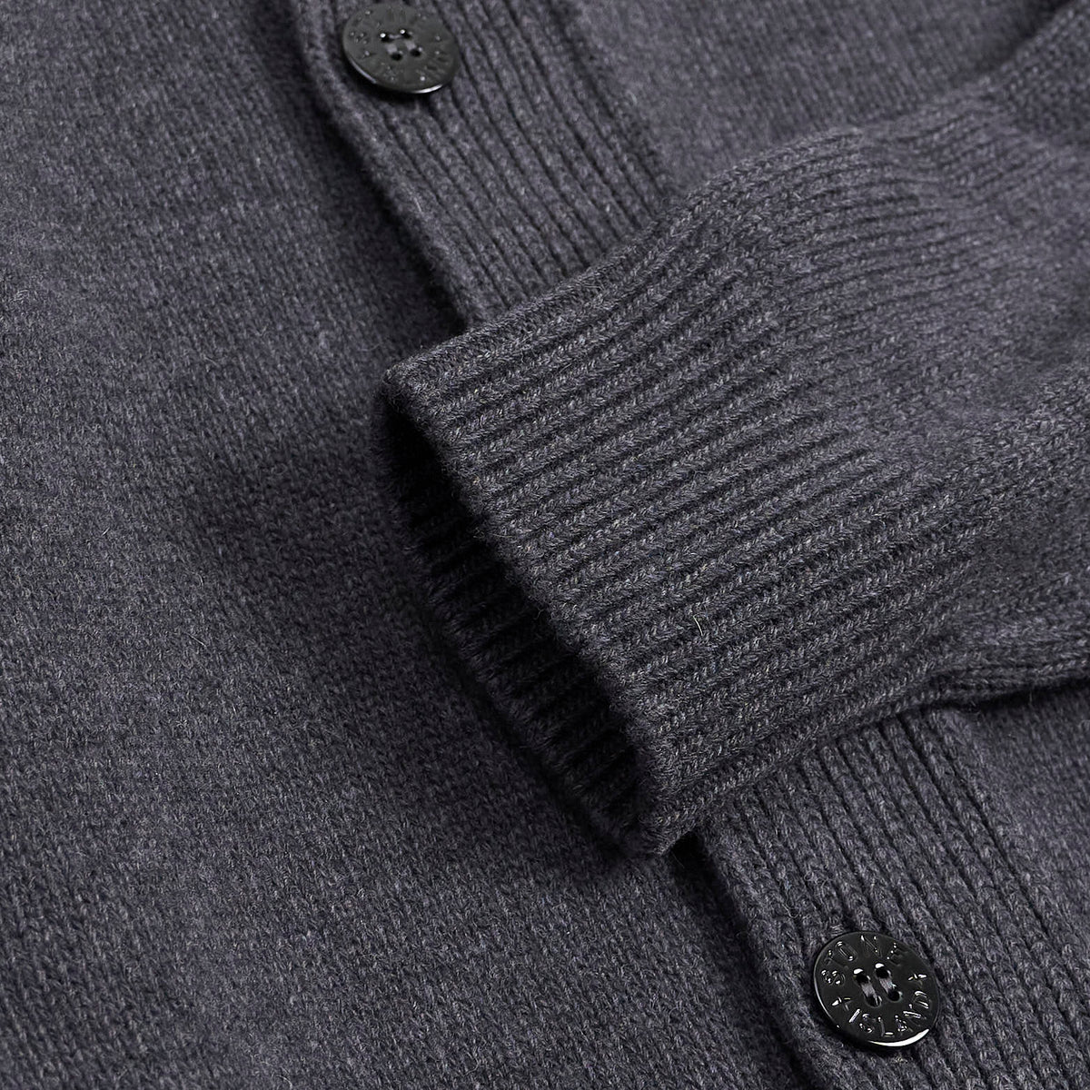 Stone Island Full-Zip Lambswool Cardigan