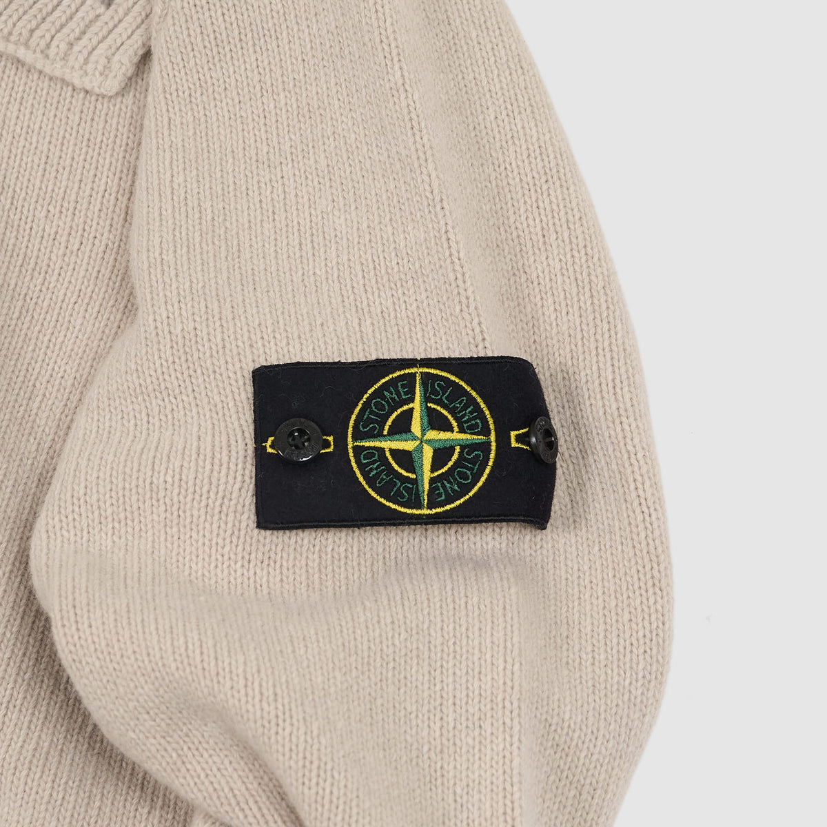 Stone Island Full-Zip Lambswool Cardigan