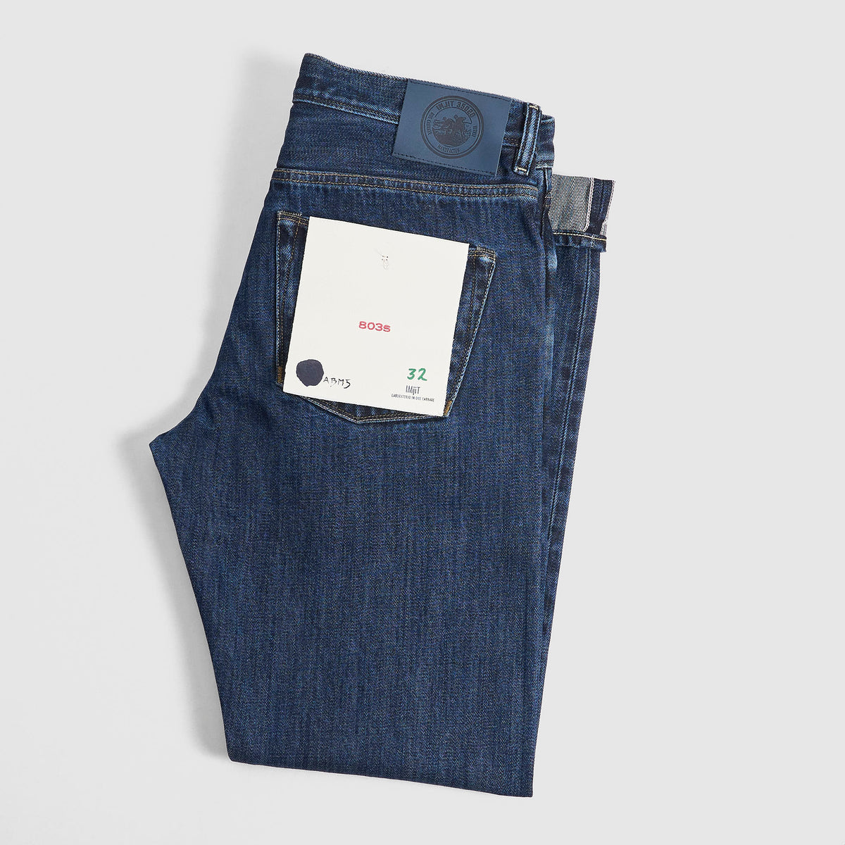 IMjiT x DeeCee style 15oz. Regular Tapered Selvage Denim Jeans Stone Washed