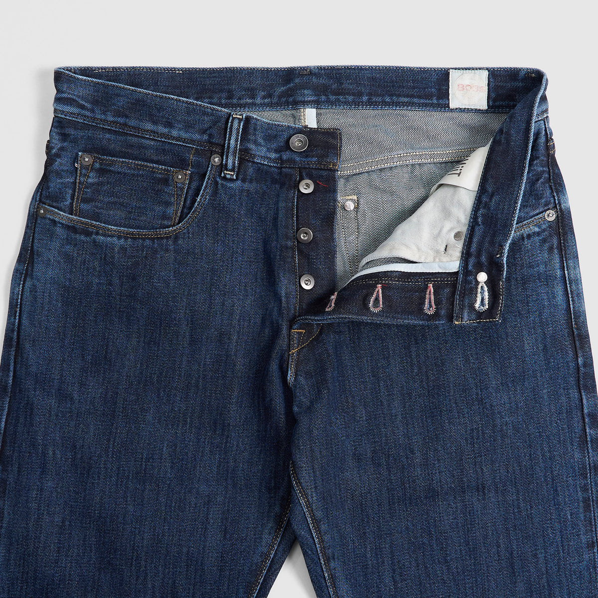 IMjiT x DeeCee style 15oz. Regular Tapered Selvage Denim Jeans Stone Washed